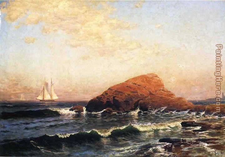Little Bass Rock Narragansett RI painting - Alfred Thompson Bricher Little Bass Rock Narragansett RI art painting